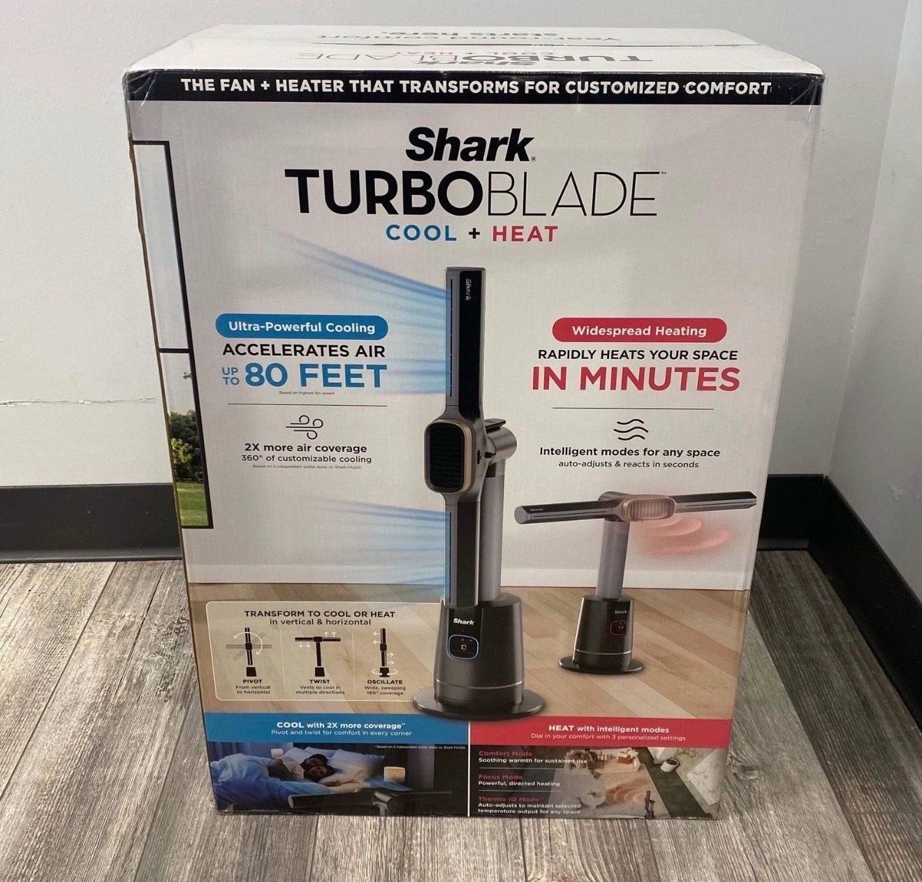 Shark TurboBlade Cool + Heat Bladeless Tower Fan & Heater TH202