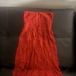 Strapless Red Dress