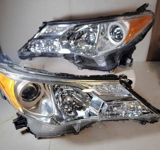 13-15 Toyota Rav 4 Projector Headlights Luces Calaveras Micas Faros Focos Faroles