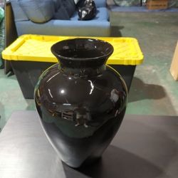 Black Porcelain Vase 18 Inches