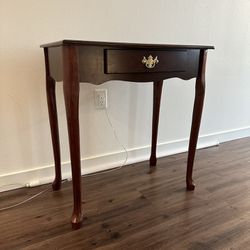 Cherry Wood Console Table