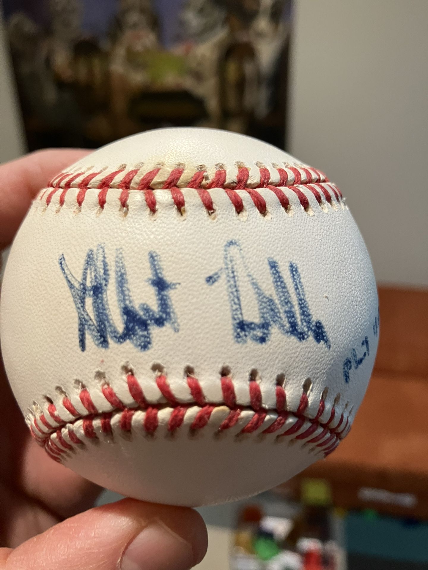 Albert Belle signed baseball
