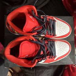 Jordan 1 Mid Barcelona Sweater Sz 9.5 🔥 Used – Clean