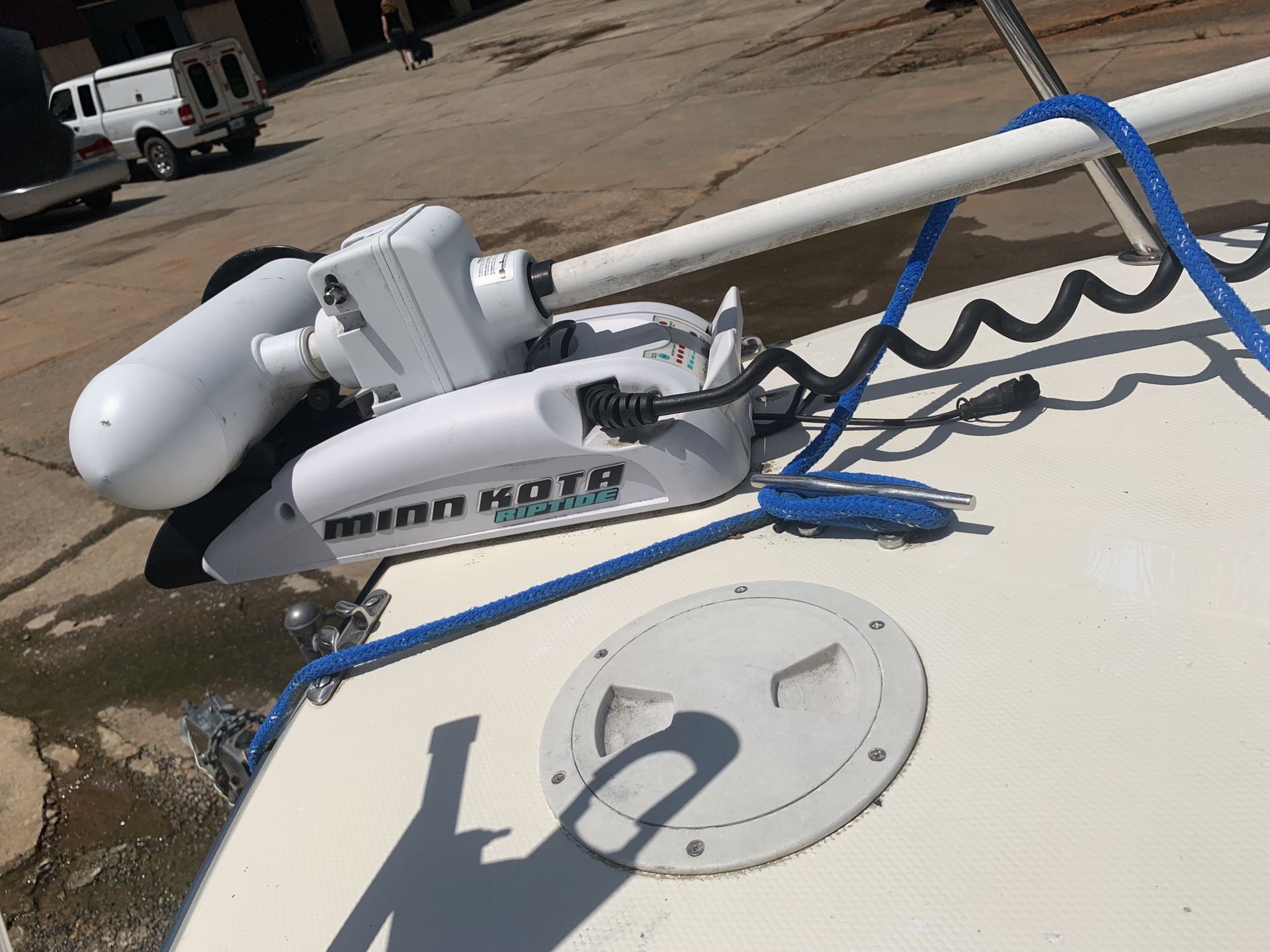 1987 cuddy cabin. Great striper boat comes with lorance fish finder 18