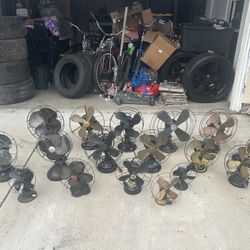 Antique fans - General Electric/GE, Emerson, Westinghouse, Peerless, Hunter - ALL WORKING