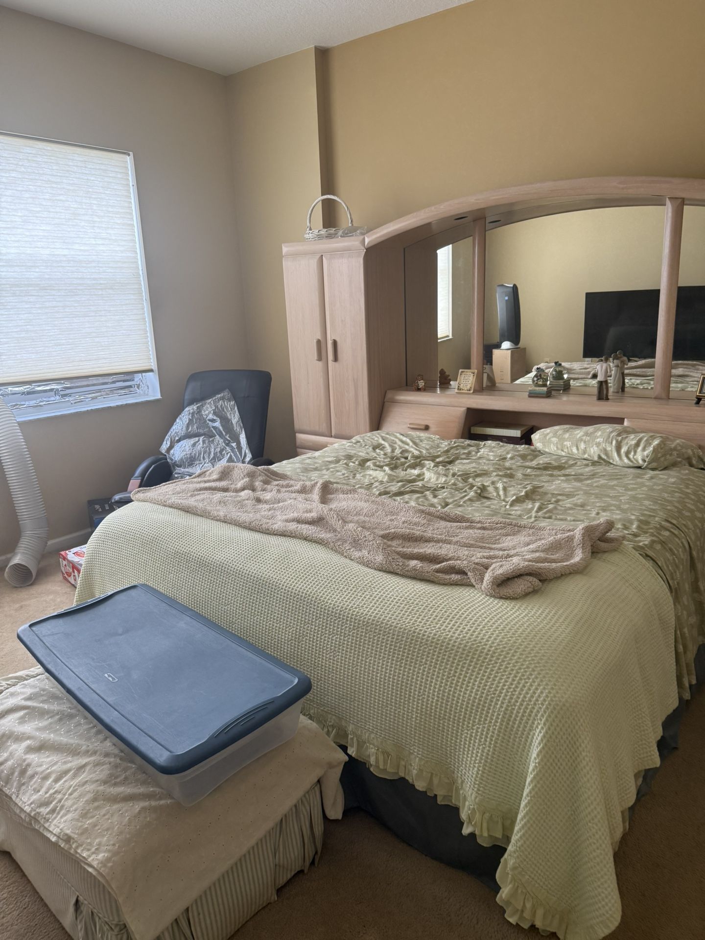 Large Bed With Frame