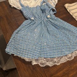 Wizard Of Oz Costume Dress Large 10-12