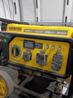Champion Power Equipment 5300/4250-Watt Dual Fuel Portable Generator.