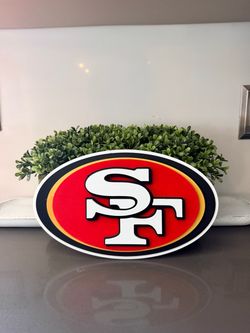 San Francisco 49ers wall sign or leaner sign