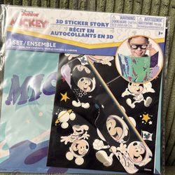3d sticker story Mickey Mouse