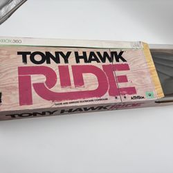 Tony Hawk Ride Xbox 360 Game + Wireless Skateboard Controller NEW Open Box
