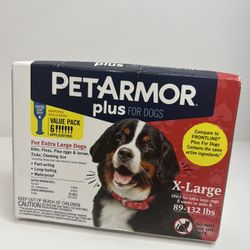 PetArmor Plus Flea and Tick Topical Treatment for Extra Large Dogs - 6 Pack...
