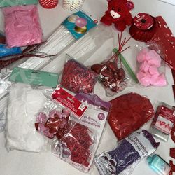 Valentines Day Craft Supplies LOT