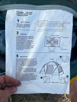 Coleman Glacier Canyon 12x8 Geo Dome Tent Needs Cleaned