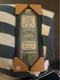 Chicago White Sox Opening Day 1991 Comiskey Park Framed Ticket Display – New