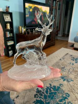 Vintage Princess House Wonders of the wild Crystal Deer figurine