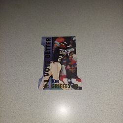 VINTAGE 1998 BLEACHERS #1 VOTE GETTER JUMBO TRADING CARD FEATURING SEATTLE MARINERS KEN GRIFFEY JR.