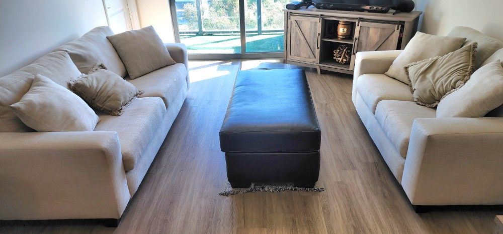 Footstool  Black Furniture Like New 