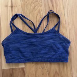Blue sport bra
