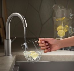 Kohler Vybe Beverage Faucet With Aquifer+ Water Purification System. Stainless Steel. New