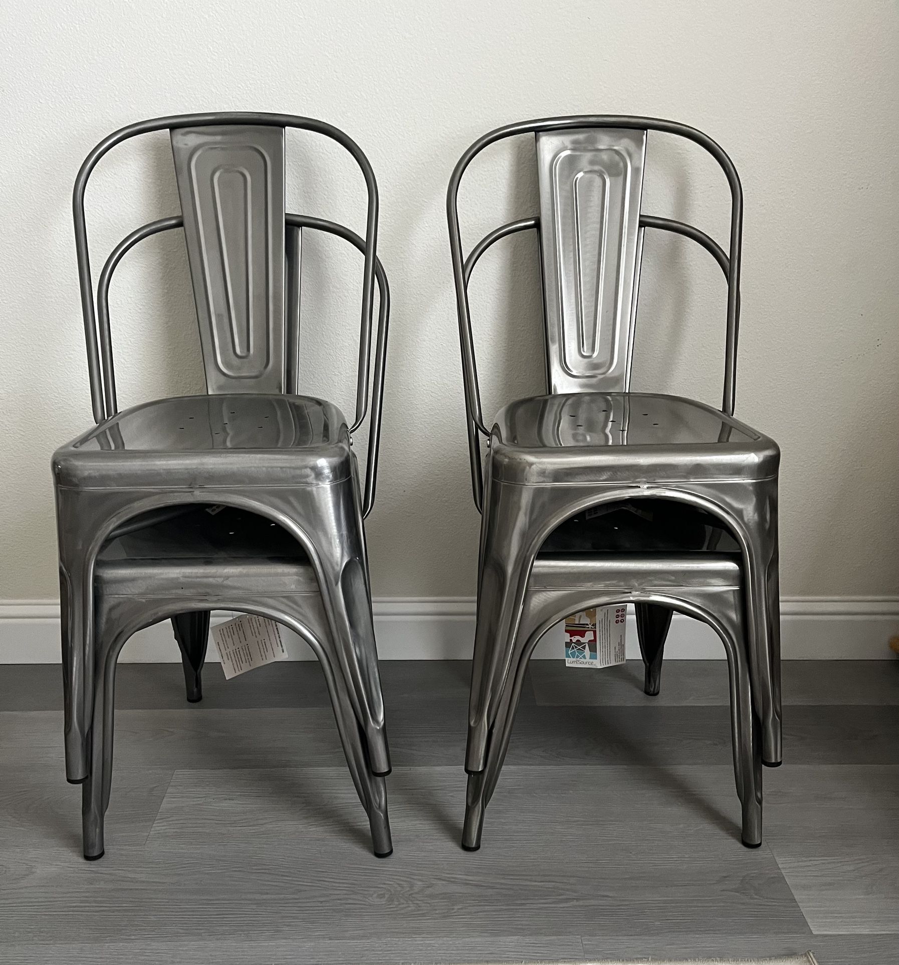 Metal Dining Chairs Set Of 4