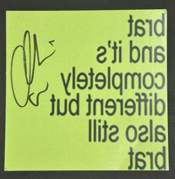 JSA COA Charli XCX SIGNED CD INSERT