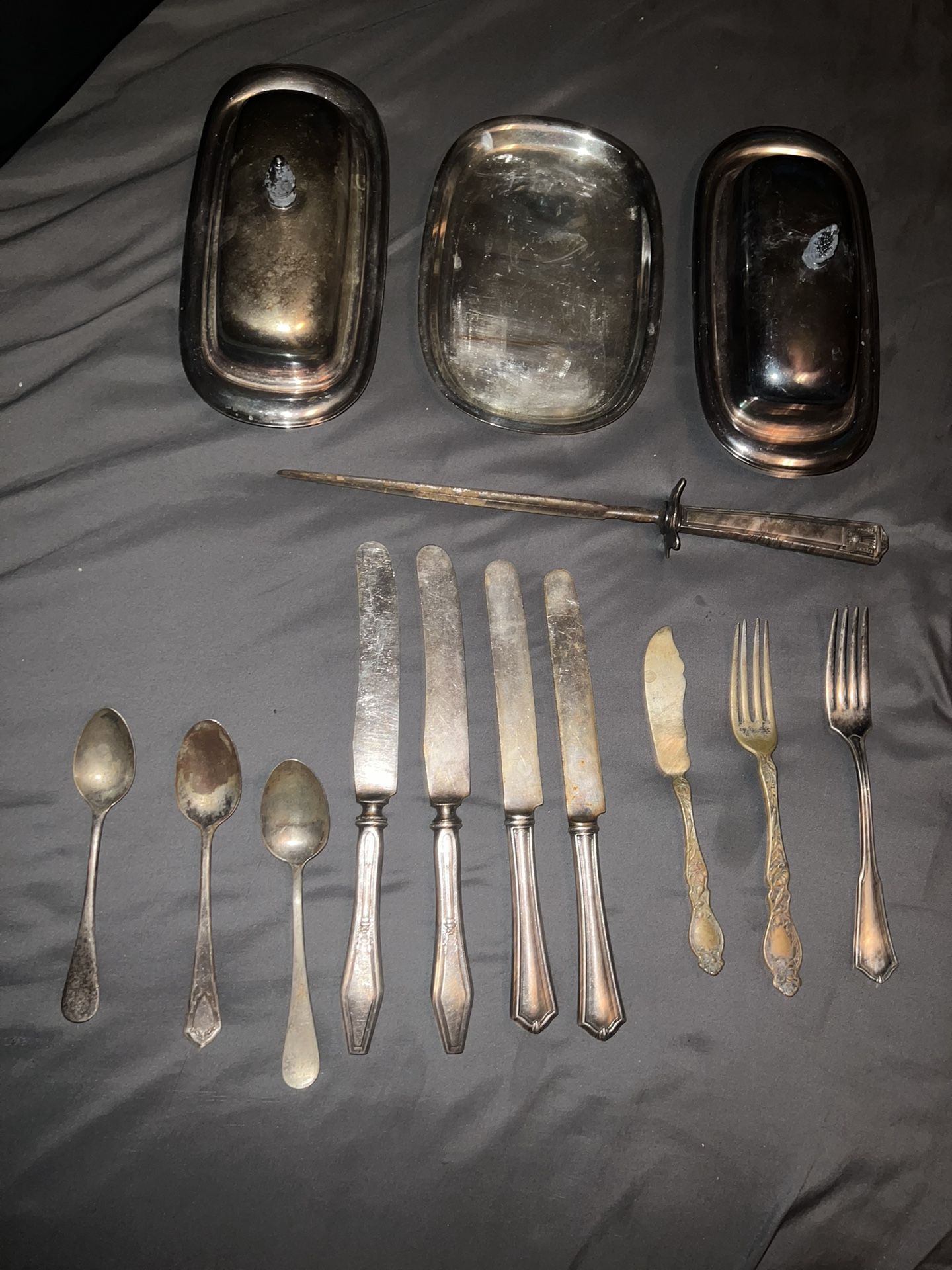 Antique Roger’s Sterling Silver Plated Silverware Set