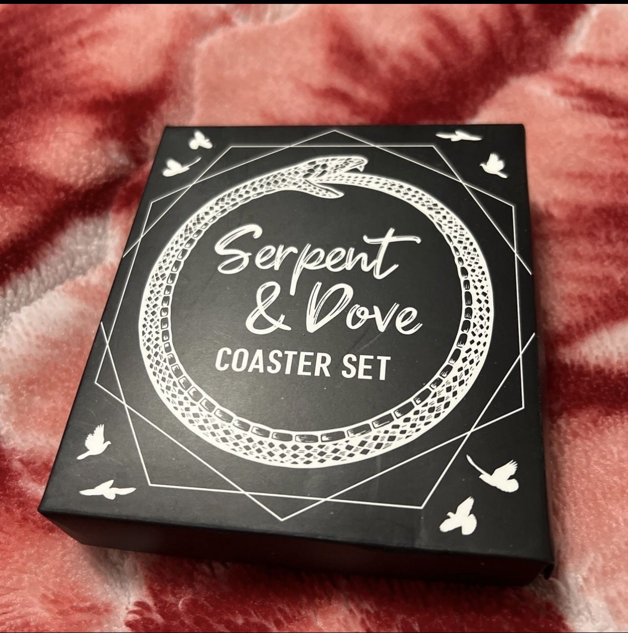 Fairyloot These coasters are based on the Serpent and Dove series by Shelby Mahu