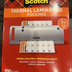 THERMAL LAMINATEG 200pouches 3Mil Letter Size 