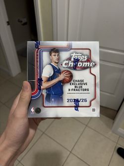 NEW! 2025-26 Topps Chrome NBA Basketball MEGA Box! X-Fractors - Factory Sealed!