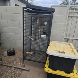 Large Bird Cage With Tray