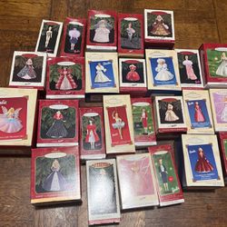 Lot Of 26 Barbie Christmas Ornaments