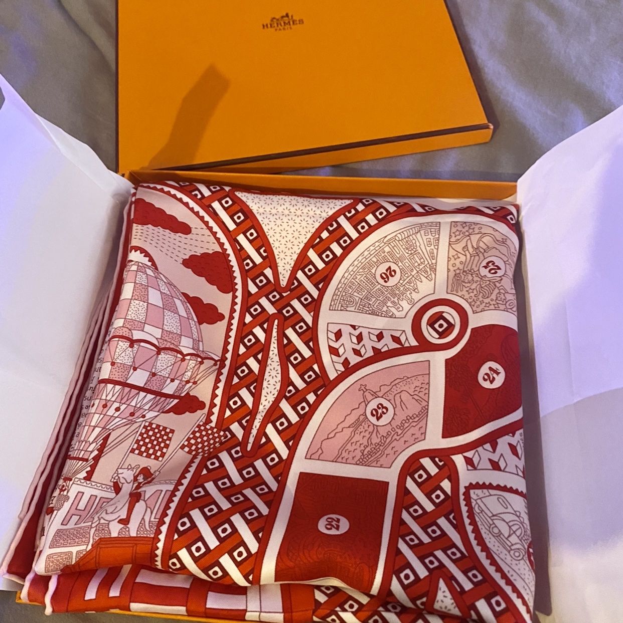 Hermès Le Tour Du Monde Silk Scarf / Artwork