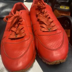 Supreme X Louis Vuitton Runaway Red Gum 2017 Shoes