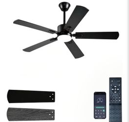 42” Ceiling Fan w/ LED Light & 6 Speed Remote
