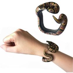 (4) PVC Fake Snake Wristband New in package 