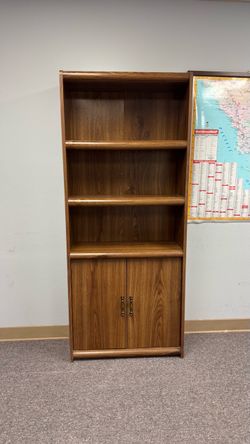 Wood Bookshelf / Storage Cabinet – 72” Tall