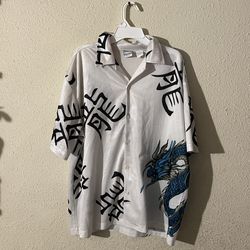 Vintage Dragon Button Up Shirt