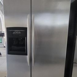 Nice Kitchenaid Stainless Steel Side-By-Side Refrigerator