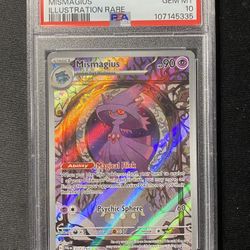 MISMAGIUS PSA 10 2023 POKEMON PALDEA EVOLVED #212/193 ILLUSTRATION RARE