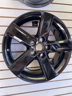 Toyota OEM wheels 17 inch Set of 4 - fully refinished hi gloss black $550 for 4 , plus tax . installation available tires available But not include