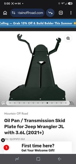 Jeep jl engine skid plate  new MORE