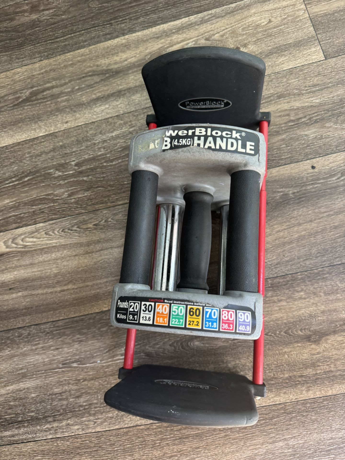 PowerBlock 90 handle and 1 weight plate
