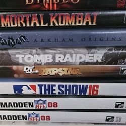 Lot Of 12 Playstation 3 Video Games- Batman, Uncharted 2, Infamous, Mortal Kombat,  Diablo, Etc* PS3*