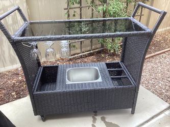 ROLLING BAR CART indoor or outdoor
