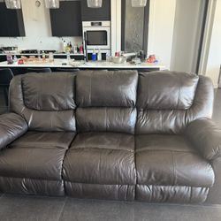 Leather Reclining Sofas
