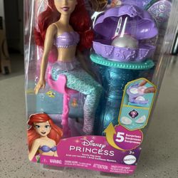 Disney Princess Ariel Vanity Pop Barbie Doll Set NWB 