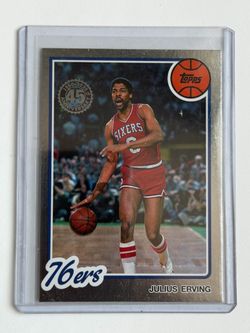 2025-26 Topps Basketball 76ers Julius Erving 1980-81 Topps 45th Anniversary