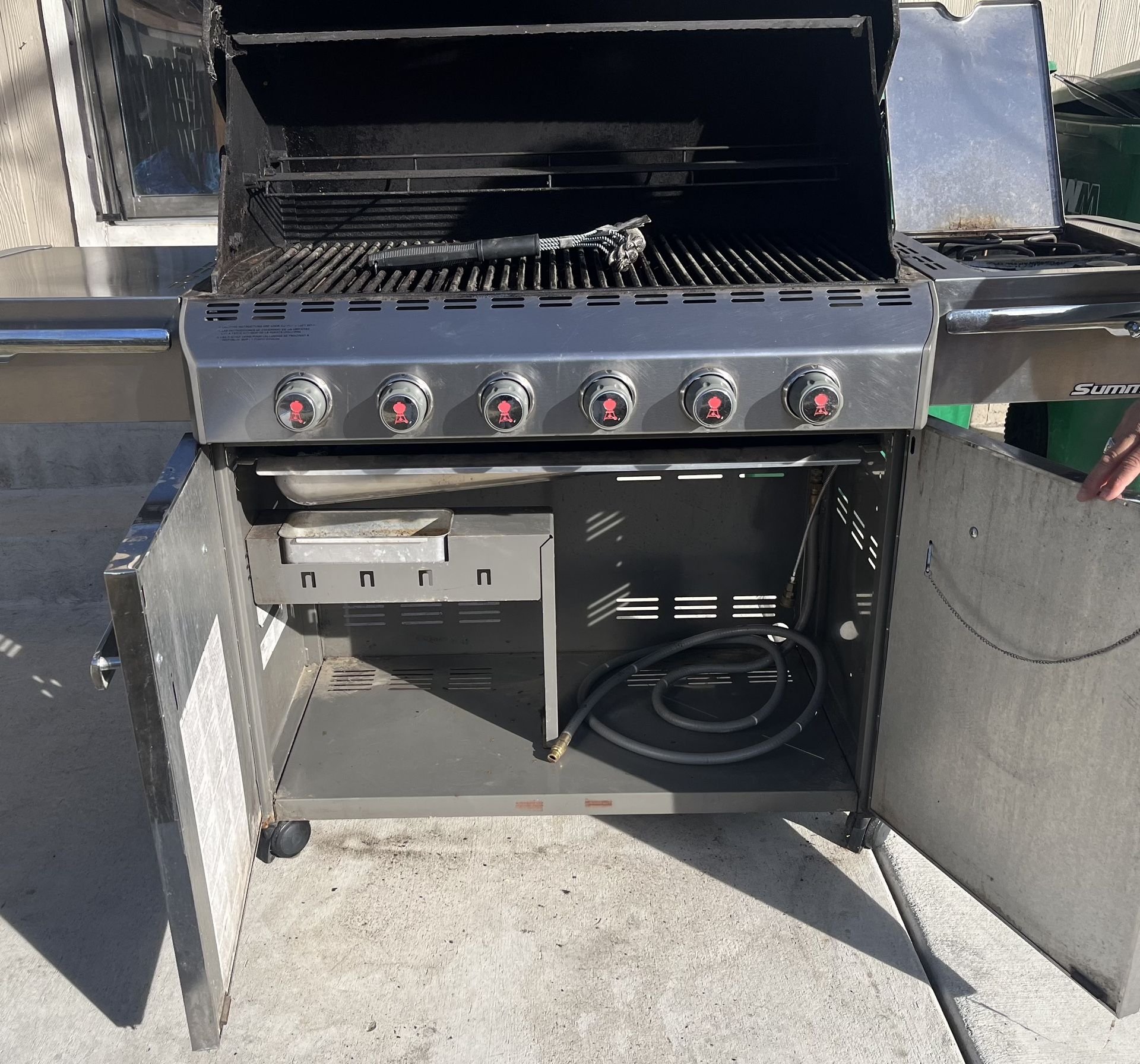Six Burner Weber Grill Natural Gas ONLY Not Propane