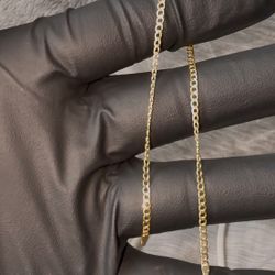 18k Gold Cuban Link Bracelet 